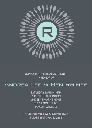 Retro Colorful Spin Invitations