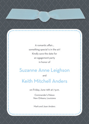 Pin Board Gray Blue RSVP Cards