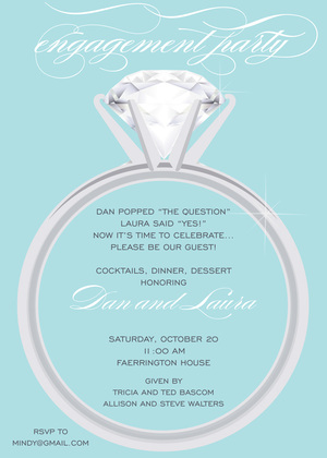 Solitaire Feminine Ring Invitations