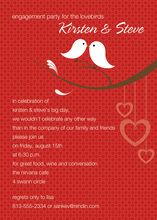 Lovely Birds Berry Invitations