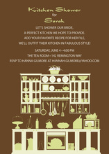 Kitchen Silhouette Chocolate Invitations