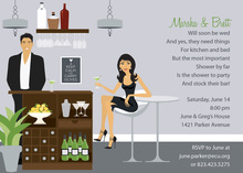 Bar Scene Asian Style Invitations