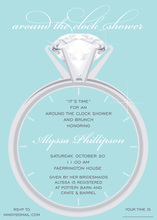 Anniversary Ring Silver Wedding Engagement Invitations