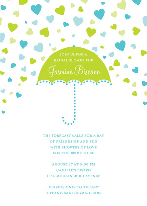 Forecasting Love Purple Invitations