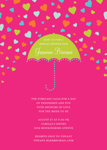 Forecast For Bridal Showers In Pink Invitations