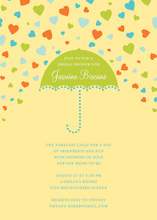 Forecast For Showers Orange Wedding Shower Invites