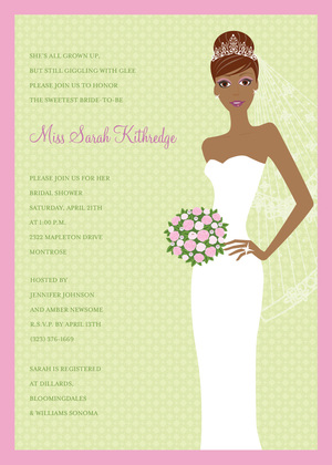 Blushing Bride Blonde Invitation