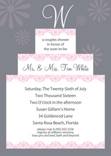 Trendy Sweet Cake Lavender Invitations