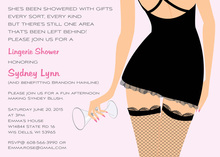 Aqua Wild Thing And Sexy Shower Invitations