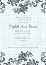 Exquisite Damask Square Invitation