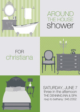 Chic House Shower Invitations