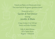 Various Home-Garden Fix-it Shower Invitations