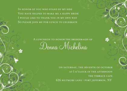 Modern Flower Green Thank You Cards