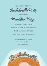 Redhead Tiara Bachelorette Party Invitations