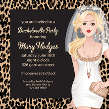 T-Shirt Blonde Bachelorette Invitations