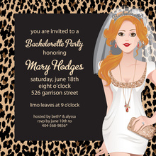 Casual Readhead Bachelorette Invitations