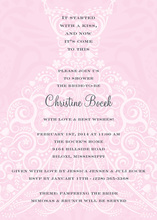 Softly Dress Royal Pink Invitations