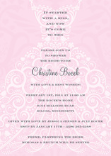 Softly Dress Royal Pink Invitations