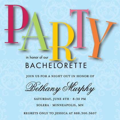 Grey Quirky Casual Party Invitations