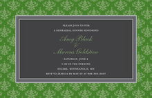 Modern Green Leaves Party Shower Invitations