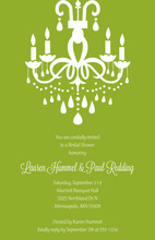 Chandelier Glitz Invitations