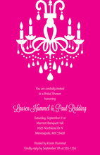 Chic Chandelier Invitations