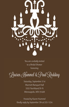 Chic Chandelier Invitations