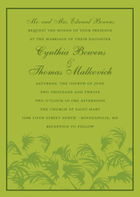 Island Boarding Pass Slim Invitations