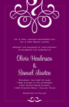 Exactly Eggplant Digital Style Invitations