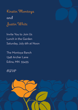 Showcased Multi-color Modern Flower Invitations