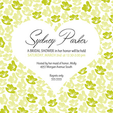 Tree Leaves Lime Invitations