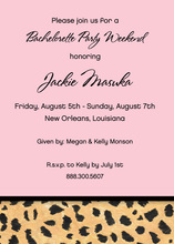 Pink Leopard Skin Invitations