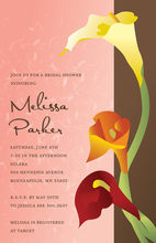 Gradient Sunset Lilies Garden Party Invitations