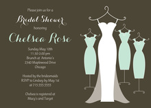 Silhouette Chic White Gown Summer Invitations