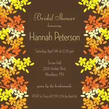 Leaves And Swirls Invitation