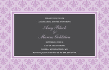 Stylish Simple Lavender Border Invitation