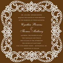 Navy Border Anchor Nautical Wedding Invitations