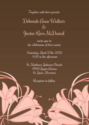 Exquisite Pink Tulips RSVP Cards