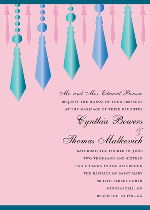 Retro Chandelier Blue Rehearsal Dinner Invitations