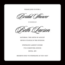 Traditional Bold Black Border Invitation