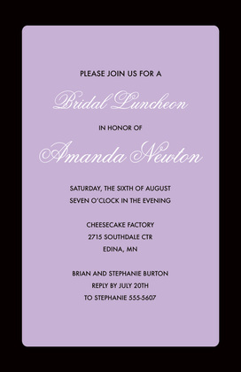 Fancy Hot Pink Party Border Party Invitations