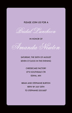 Lavender Dandy Framed Invitations