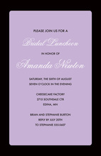 Modern Grape Vine Lavender Wedding Invitations