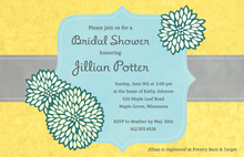 Elegant Frame Yellow Stunning Party Invitations