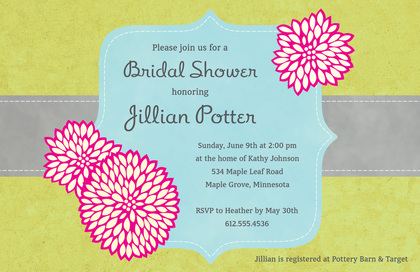 Elegant Frame Yellow Stunning Party Invitations