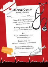 Nurse Orders Graduation Party Invitations