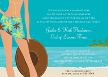 Beach Scenery Outdoor Invitations