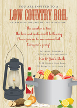 Lobster Boil Madness Invitation