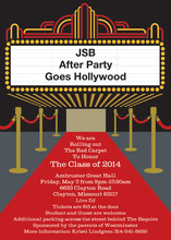 Classic Red Carpet Party Invitations