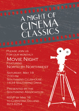 Traditional Cinema Night Invitation